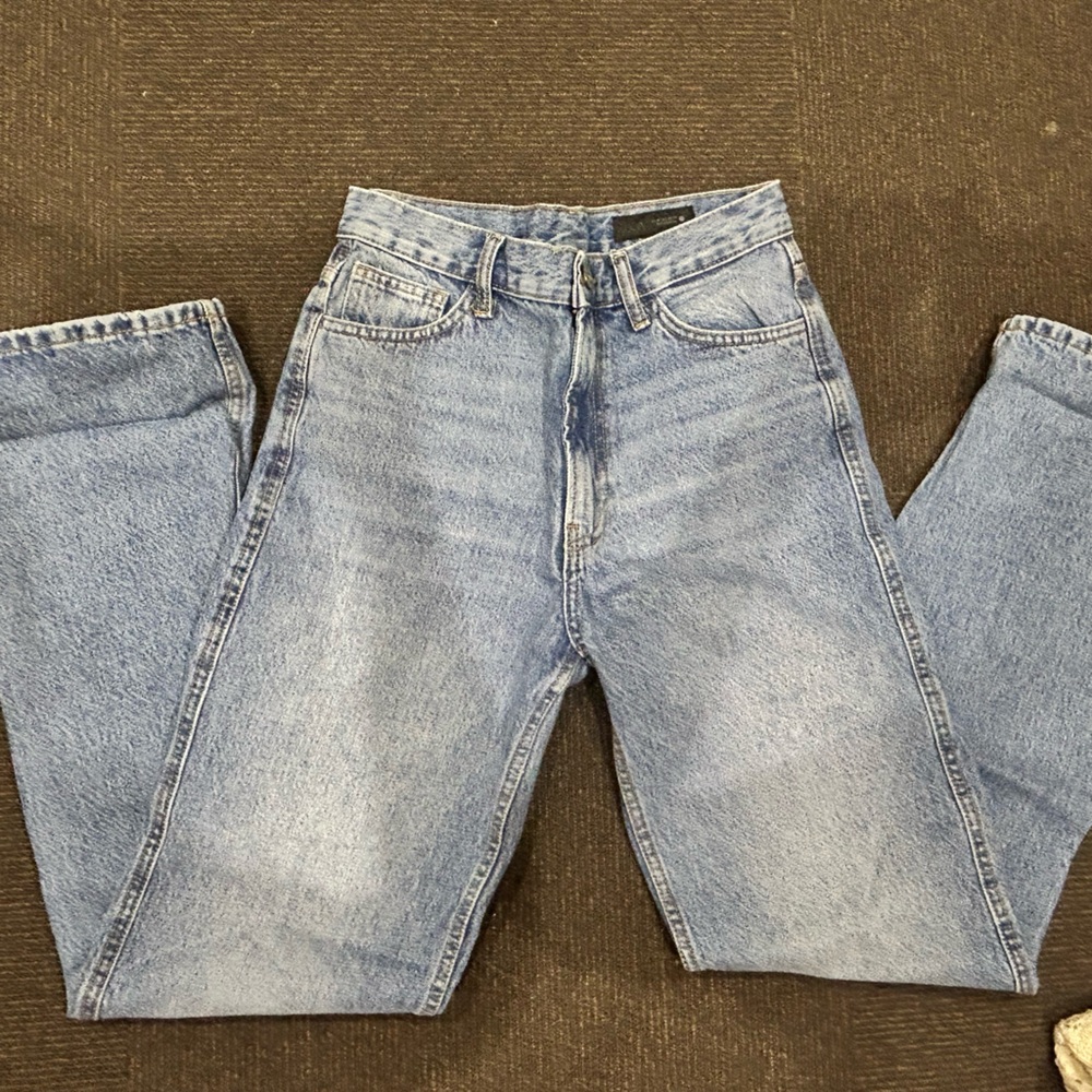 Zara Classic Blue wide leg jeans